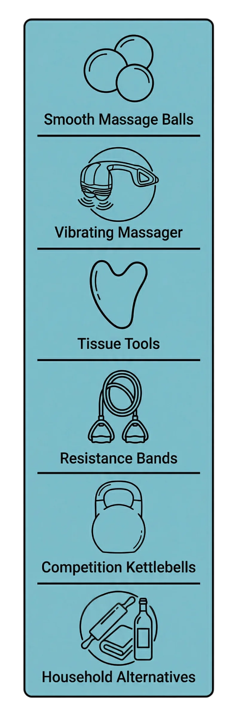Equipment toolbar